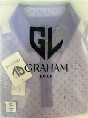 Graham Luxe Men’s Lavender Golf Polo Shirt Transfusion